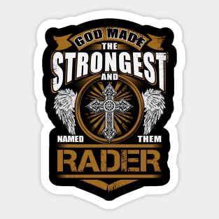 Rader God Found Strongest And Named Them Rader Sticker